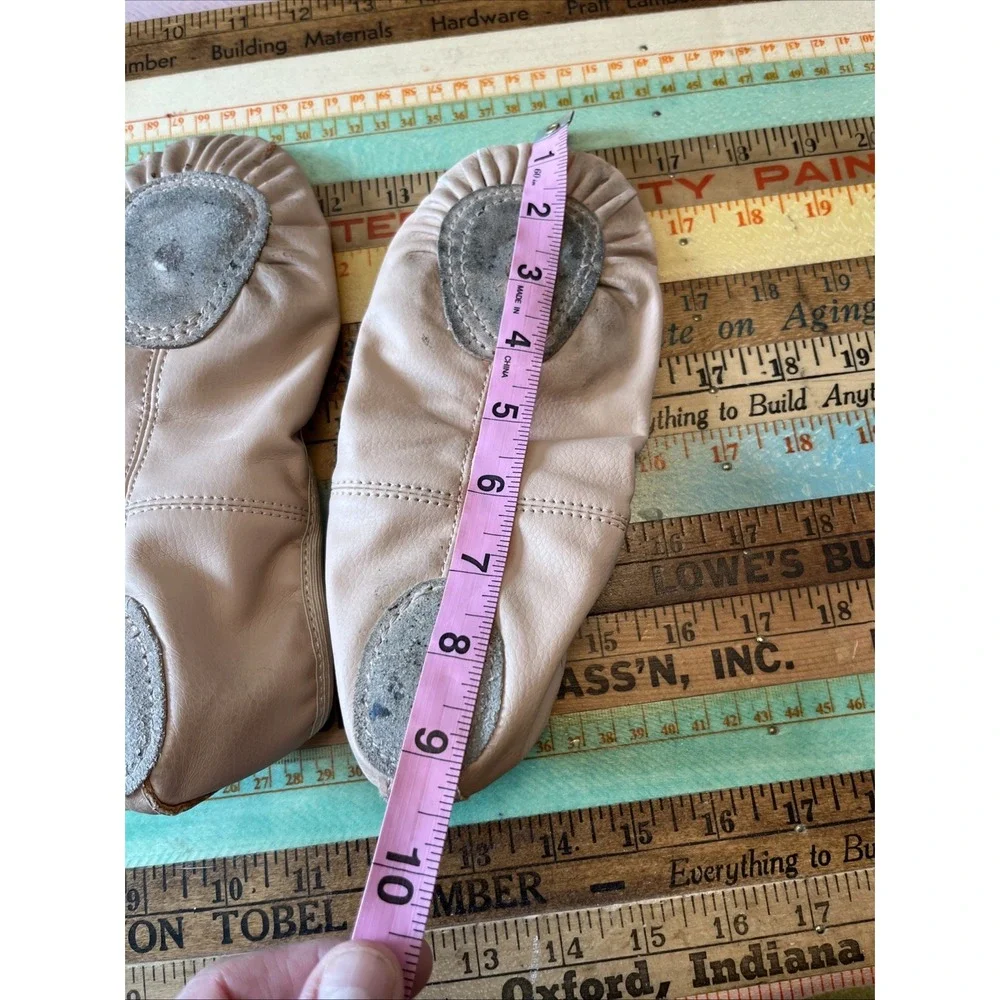 Unbranded Girls Pink Split-Sole Ballet Shoe Kids 5.5 M Womens 7.5 Some Wear
